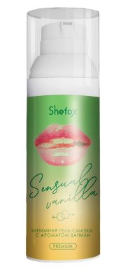 Интимная гель-смазка Shefox Premium «Чувственная ваниль» - 50 мл. Предназначена для вагинального, анального и орального секса. Восполняет недостаток естественной смазки, делая контакт с партнером более комфортным. Не нарушает pH-баланса естественной среды организма. Вкус и аромат банана усиливает удовольствие активного партнера при оральном сексе. Гель-смазка подходит для использования с презервативом и без него. Не повреждает латекс. Не пачкает одежду и постельное белье. Легко смывается с кожи мыльной водой. глицерин, вода, ПЭГ-8, гидроксиэтилуеллюлоза, пантенол, метилпарабен, пропилпарабен, аллантоин, ароматизатор пищевой. Страна: Россия. Объем: 50 мл.