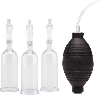 Вакуумная помпа для клитора и сосков Nipple Suckers with Clitoral Pump