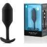 Чёрная пробка для ношения B-vibe Snug Plug 2 - 11,4 см.