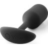 Чёрная пробка для ношения B-vibe Snug Plug 2 - 11,4 см.