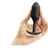 Чёрная пробка для ношения B-vibe Snug Plug 2 - 11,4 см.