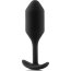 Чёрная пробка для ношения B-vibe Snug Plug 2 - 11,4 см.  Цена 11 882 руб. - Чёрная пробка для ношения B-vibe Snug Plug 2 - 11,4 см.