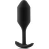 Чёрная пробка для ношения B-vibe Snug Plug 2 - 11,4 см.