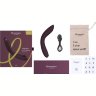 Сливовый стимулятор G-точки Womanizer OG c технологией Pleasure Air и вибрацией - 17,7 см.