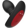 Черная анальная вибропробка Anal Vibrator с пультом ДУ - 13,5 см.