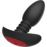 Черная анальная вибропробка Anal Vibrator с пультом ДУ - 13,5 см.