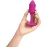 Розовая пробка для ношения с вибрацией Snug Plug 2 - 11,4 см.