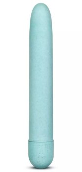 Голубой биоразлагаемый вибратор Eco - 17,8 см.
