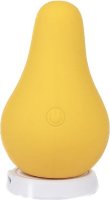 Желтый перезаряжаемый вибратор Juicy Pear - 8,2 см.