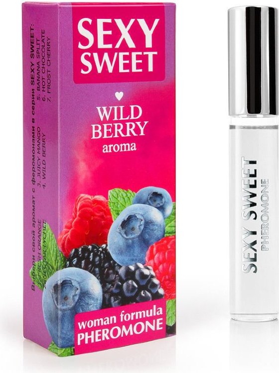 Парфюм для тела с феромонами Sexy Sweet с ароматом лесных ягод - 10 мл.