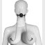 Серебристо-черный кляп с зажимами на соски Breathable Ball Gag With Nipple Clamp  Цена 3 808 руб. - Серебристо-черный кляп с зажимами на соски Breathable Ball Gag With Nipple Clamp