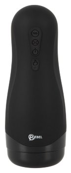 Черный вибромастурбатор с подогревом Masturbator with 3 Functions