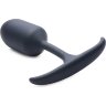 Черная анальная пробка с утяжелением Premium Silicone Weighted Anal Plug Medium - 14 см.