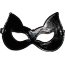 Черная лаковая маска с ушками из эко-кожи  Цена 1 521 руб. - Черная лаковая маска с ушками из эко-кожи