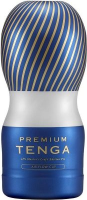 Мастурбатор TENGA Premium Air Flow Cup Длина: 15.5 см. Премиальная серия популярных мужских стимуляторов TENGA CUP. Основные отличия от стандартных CUP: - Обновленный внешний дизайн с преобладанием королевского синего и золотого цвета с сохраненной эргономикой корпусов. - Новый специально разработанный для премиальной серии CUP внутренний рельеф. - Лубрикант наивысшего качества с увлажняющим кожу рельефом, дающий уникальное скольжение, а после использования легко удаляемый и не оставляющий следов. Разработано в Японии для одноразового использования. Air Flow Cup - Самый воздушный мастурбатор в нашем ассортименте(а возможно и в мире). Если вам нравится секс на свежем воздухе, возможно вам придется по вкусу и мастурбация свежим воздухом? Внутренняя инженерия Air Flow Cup позволит осуществить вам эту смелую фантазию, соло или разделив ее с партнером. Страна: Япония. Материал: термопластичный эластомер (TPE).