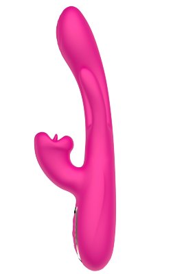 Розовый вибратор со стимуляцией клитора и фингерингом - 23,5 см.  Цена 4 253 руб. Длина: 23.5 см. Диаметр: 4.3 см. Розовый вибратор со стимуляцией клитора и фингерингом. 10 режимов вибрации. Страна: Китай. Материал: анодированный пластик, силикон. Батарейки: встроенный аккумулятор.