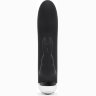 Черный вибратор с клиторальным отростком Greedy Girl Mini Rabbit Vibrator - 14 см.