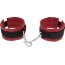 Красно-чёрные полиуретановые наручники Luxurious Handcuffs  Цена 2 201 руб. - Красно-чёрные полиуретановые наручники Luxurious Handcuffs