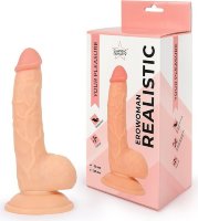 Телесный реалистичный фаллоимитатор Erowoman на присоске