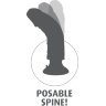 Большой реалистичный вибромассажер на присоске 9 Vibrating Cock - 24,8 см.