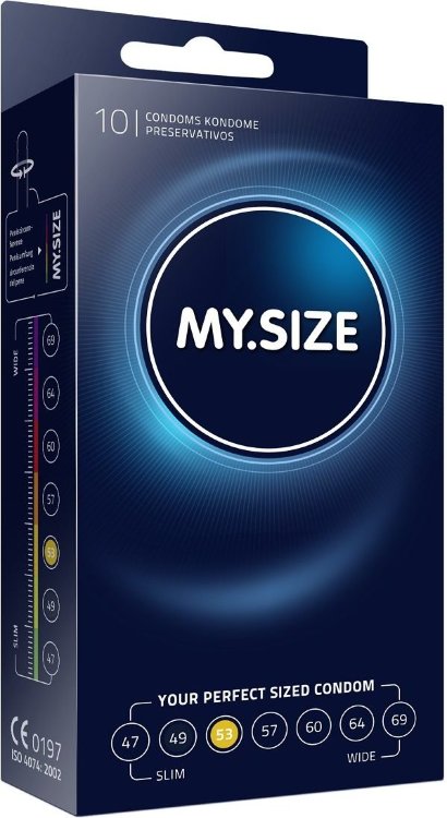 Презервативы MY.SIZE размер 53 - 10 шт.