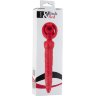 Красная вибронасадка с анальным стимулятором
