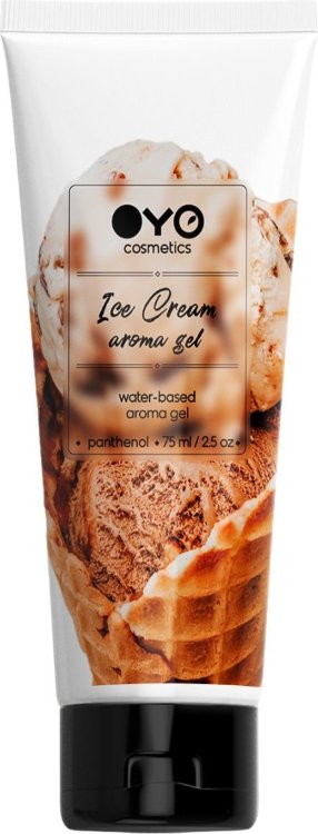 Лубрикант на водной основе OYO Aroma Gel Ice Cream с ароматом пломбира - 75 мл.