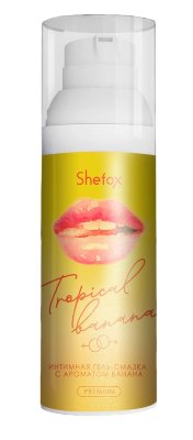 Интимная гель-смазка Shefox Premium «Тропический банан» - 50 мл. Предназначена для вагинального, анального и орального секса. Восполняет недостаток естественной смазки, делая контакт с партнером более комфортным. Не нарушает pH-баланса естественной среды организма. Вкус и аромат банана усиливает удовольствие активного партнера при оральном сексе. Гель-смазка подходит для использования с презервативом и без него. Не повреждает латекс. Не пачкает одежду и постельное белье. Легко смывается с кожи мыльной водой. глицерин, вода, ПЭГ-8, гидроксиэтилуеллюлоза, пантенол, метилпарабен, пропилпарабен, аллантоин, ароматизатор пищевой. Страна: Россия. Объем: 50 мл.