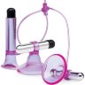 Фиолетовая вибропомпа для клитора и сосков Vibrating Nipple Suckers with Clitoral Pump and Quick Release