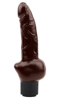 Коричневый вибратор Obsidian Vibe Cock - 19 см.  Цена 1 238 руб. Длина: 19 см. Диаметр: 3.7 см. Коричневый вибратор Obsidian Vibe Cock. Мультискоростная вибрация. Страна: Китай. Материал: поливинилхлорид (ПВХ, PVC). Батарейки: 2 шт., тип AA.