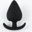 Черная силиконовая анальная пробка Soft-touch - 6,7 см.  Цена 724 руб. - Черная силиконовая анальная пробка Soft-touch - 6,7 см.