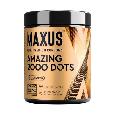Точечные презервативы MAXUS 2000 Amazing Dots с железным кейсом - 15 шт.  Цена 2 612 руб. Длина: 18 см. Презервативы с точками. Изготовлены из натурального латекса с накопителем и обильной смазкой. 2000 точек усиливают ее ощущения и не притупляют у него. Усиленная стимуляция. Выраженные, но деликатные к слизистым точки. Железный кейс в комплекте. Номинальная ширина - 53 мм. Толщина стенки - 0,07 мм. - Регистрационное удостоверение РФ: ФСЗ 2008/03067 - Дата регистрации медицинского изделия: 02.09.2019 г. - Срок действия регистрационного удостоверения: бессрочно - Представитель изготовителя медицинского изделия: ООО «СПЕКТРУМ», 105066, г. Москва, ул. Нижняя Красносельская, д.35, стр.64, помещ.3H/6. Страна: Великобритания. Материал: латекс.