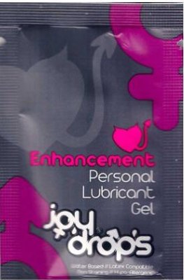 Пробник возбуждющей женской смазки на водной основе JoyDrops Enhancement - 5 мл.  Цена 208 руб. Смазка обеспечивает дополнительный приток крови к области женских органов, увеличивая ощущения и сексуальное удовольствие. Просто нанесите необходимое количество крема на область клитора и мягко втирайте перед сексуальной активностью. Регулярное использование улучшит результаты. Страна: Турция. Объем: 5 мл.