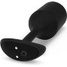 Черная пробка для ношения с вибрацией Snug Plug 4 - 14 см.