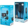 Черная пробка для ношения с вибрацией Snug Plug 4 - 14 см.