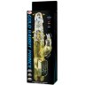 Золотистый вибратор Gold Rabbit Prince с ротацией - 21,5 см.
