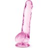 Розовый фаллоимитатор 8 Inch Crystalline Dildo - 19,5 см.