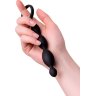 Анальная цепочка черного цвета A-toys - 19,5 см.