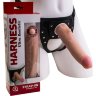 Реалистичный страпон Harness из трусиков и насадки-фаллоса - 18,5 см.