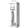 Серебристый жезловый мини-вибратор с кристаллами Mini Massager Silver Edition