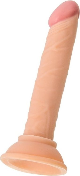 Телесный анальный фаллоимитатор на присоске - 12,5 см.