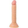 Телесный анальный фаллоимитатор на присоске - 12,5 см.