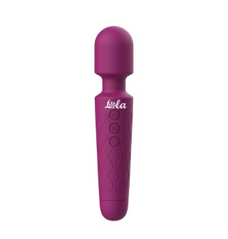 Фиолетовый жезловый вибромассажер Dreaming Wand - 20 см.