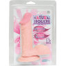 Телесный фаллоимитатор на присоске NATURAL SEDUCER 6 FLESH DONG - 15,2 см.