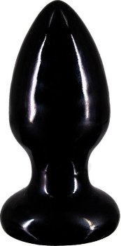 Черная анальная пробка MAGNUM 5 - 8,5 см.