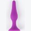 Фиолетовая коническая силиконовая анальная пробка Soft - 10,5 см.  Цена 848 руб. - Фиолетовая коническая силиконовая анальная пробка Soft - 10,5 см.