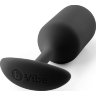 Чёрная пробка для ношения B-vibe Snug Plug 3 - 12,7 см.