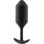 Чёрная пробка для ношения B-vibe Snug Plug 3 - 12,7 см.  Цена 12 331 руб. - Чёрная пробка для ношения B-vibe Snug Plug 3 - 12,7 см.