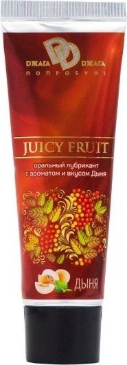 Интимный съедобный лубрикант JUICY FRUIT с ароматом дыни - 30 мл.
