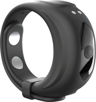 Черное эрекционное виброкольцо Fit Vibe Ring